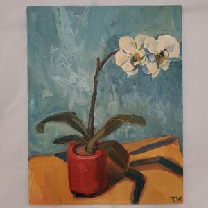 The Orchid Original Oil Painting